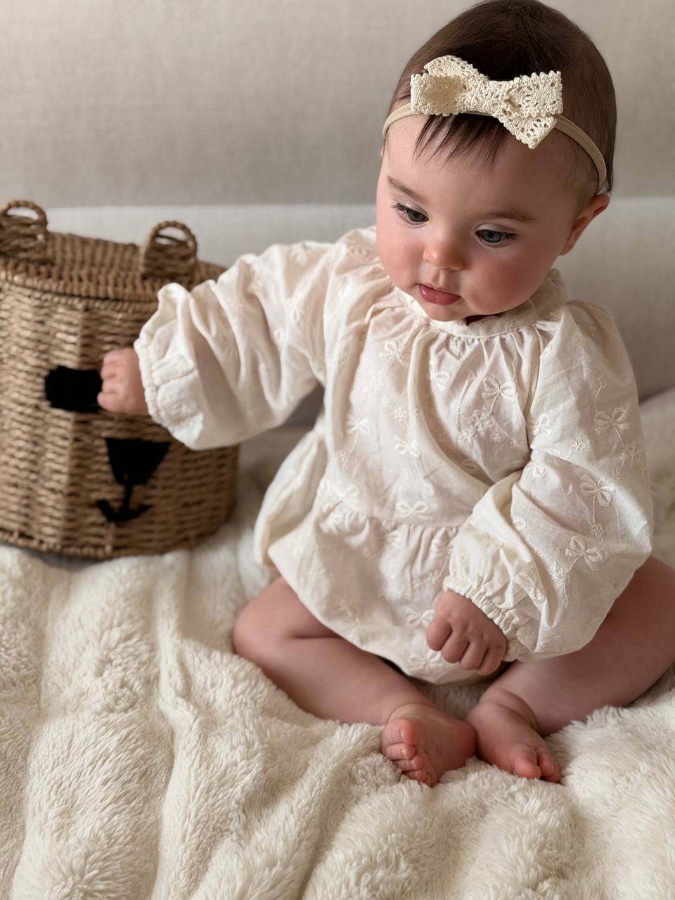 Embroidered Baby Romper