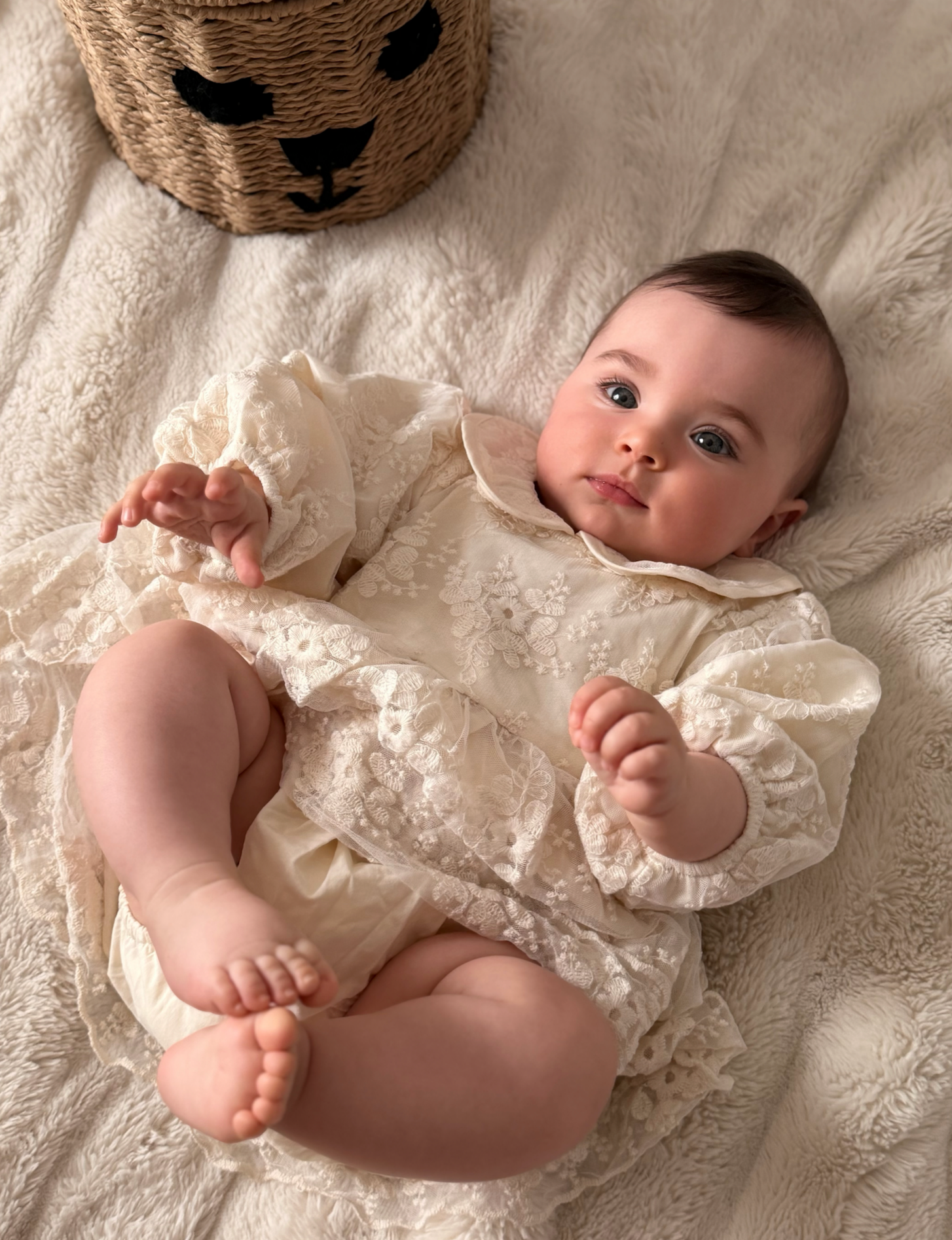 Embroidered Lace Dress Romper