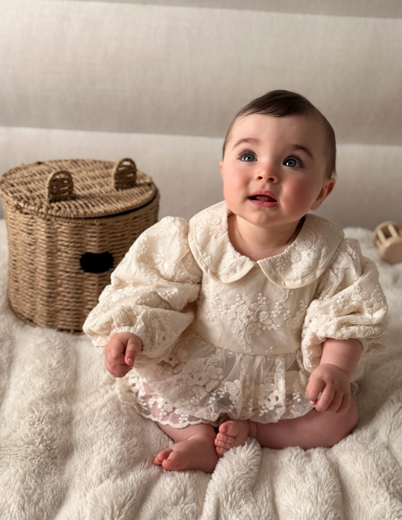 Embroidered Lace Dress Romper