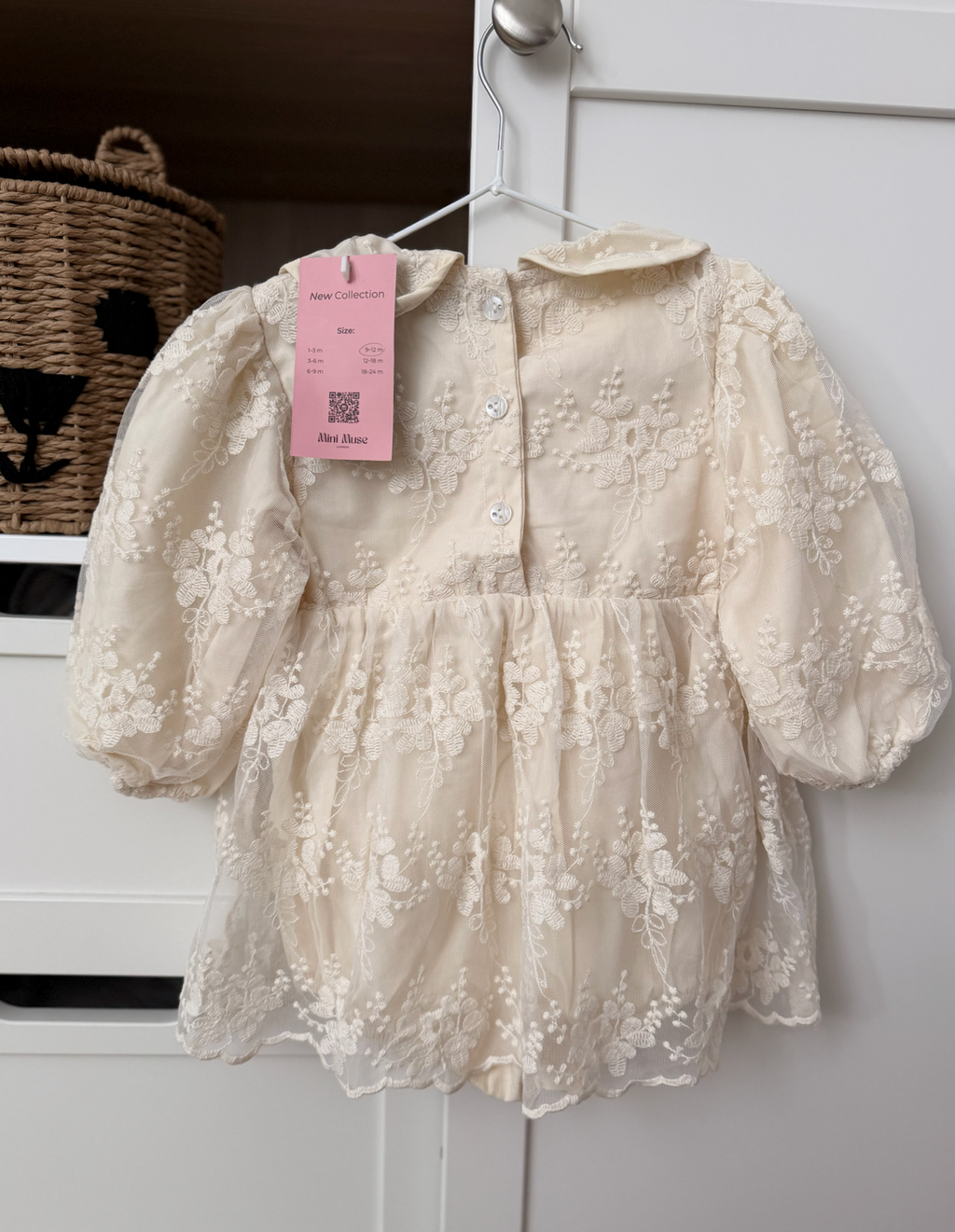 Embroidered Lace Dress Romper