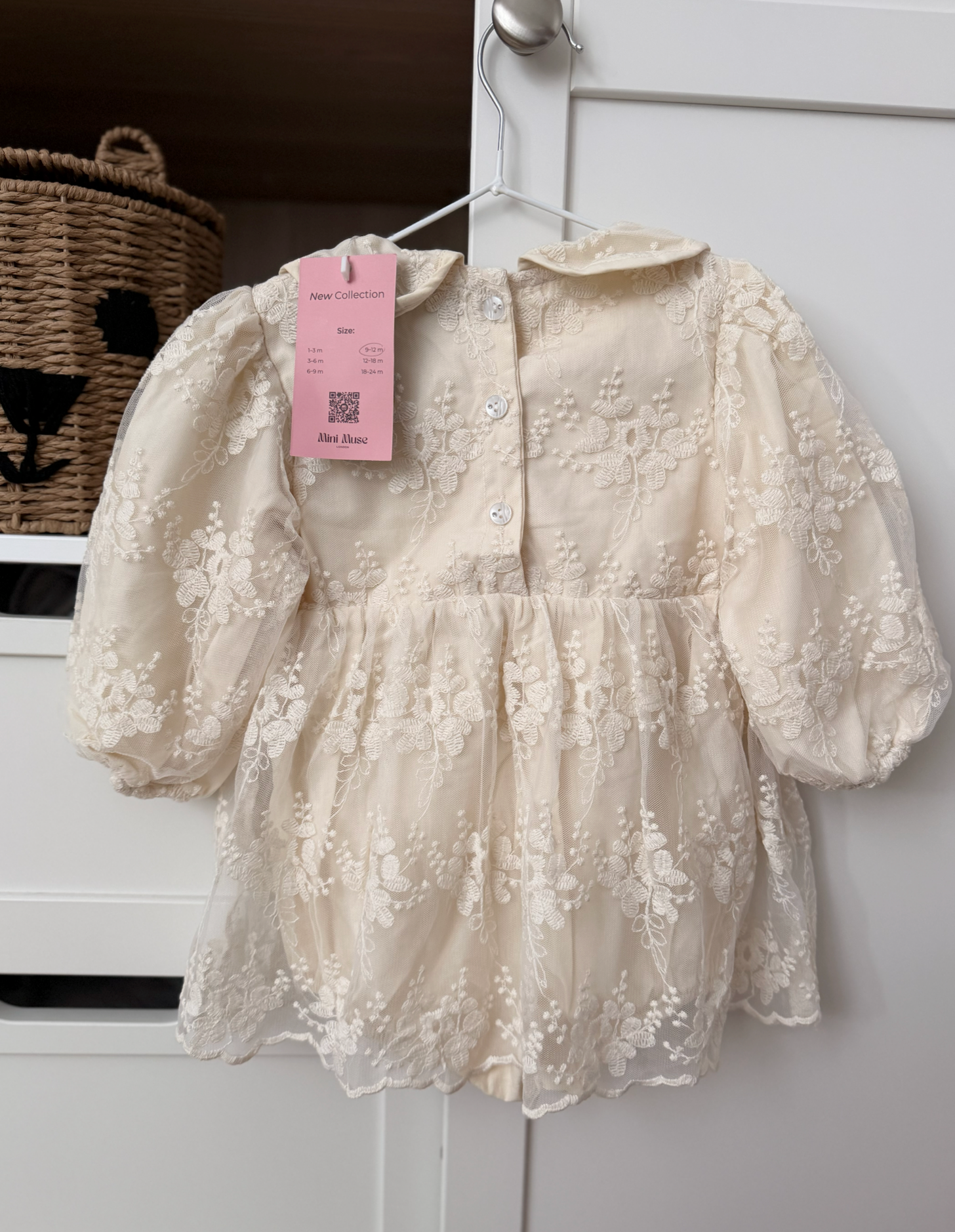 Embroidered Lace Dress Romper